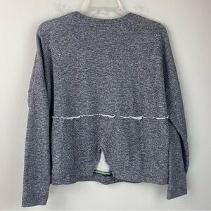 Free People Beach gray cropped sweatshirt top size XS/S